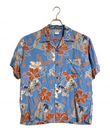 LAND OF ALOHA（ランド オブ アロハ）の古着「【古着】アロハシャツ　半袖シャツ　柄シャツ　USA製」｜ブルー