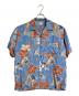 land of aloha（ランド オブ アロハ）の古着「【古着】アロハシャツ　半袖シャツ　柄シャツ　USA製」｜ブルー