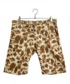 CarHarttカーハート）の古着「Bermudaカモフラハーフパンツ　ハーフパンツ　迷彩」｜ブラウン