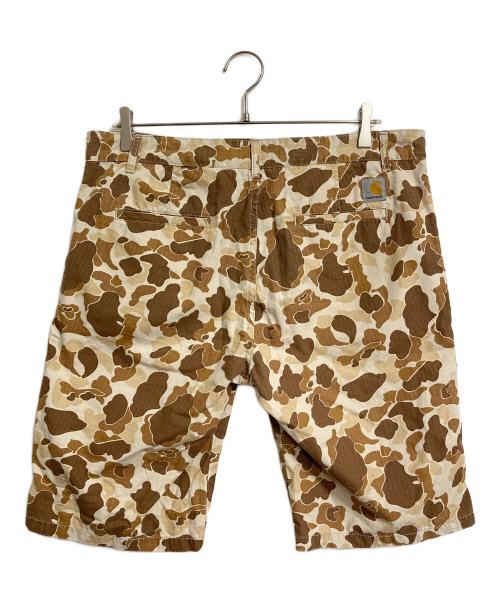 CarHartt（カーハート）CarHartt (カーハート) Bermudaカモフラハーフパンツ　ハーフパンツ　迷彩 ブラウン サイズ:34の古着・服飾アイテム