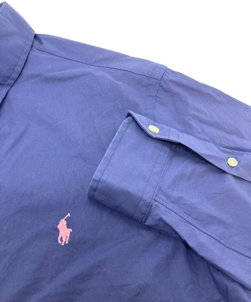 RALPH LAUREN（ラルフローレン）RALPH LAUREN (ラルフローレン) POLO RALPH LAUREN ストレッチ ボタンダウンシャツ 国内代理店表記有 ネイビー サイズ:Mの古着・服飾アイテム