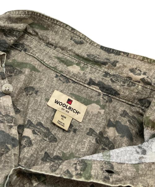 WOOLRICH（ウールリッチ）WOOLRICH (ウールリッチ) 【古着】ボタンダウン半袖シャツ SHALE FISH グレー サイズ:XLの古着・服飾アイテム