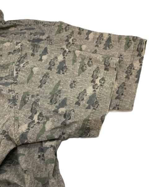 WOOLRICH（ウールリッチ）WOOLRICH (ウールリッチ) 【古着】ボタンダウン半袖シャツ SHALE FISH グレー サイズ:XLの古着・服飾アイテム