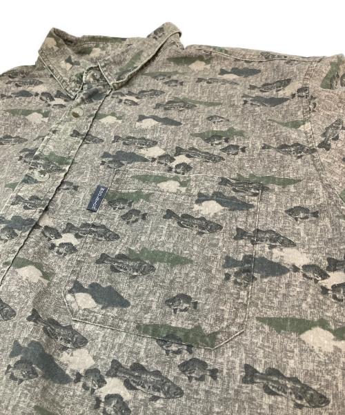 WOOLRICH（ウールリッチ）WOOLRICH (ウールリッチ) 【古着】ボタンダウン半袖シャツ SHALE FISH グレー サイズ:XLの古着・服飾アイテム