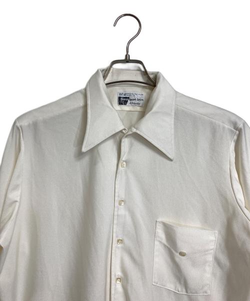 JC PENNEY（ジェーシーペニー）JC PENNEY (ジェーシーペニー) 【古着】70’Sシャツ Dress Sport Shirt 70年代 ホワイト サイズ:実寸参照の古着・服飾アイテム