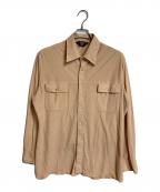 St Michaelセントミカエル）の古着「【古着】モールスキンシャツ　 カナダ製 三角タグ」｜ベージュ