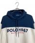 POLO RALPH LAUREN (ポロ・ラルフローレン) 1967 パーカー　フーデット　フード ネイビー×ホワイト サイズ:XL：6000円