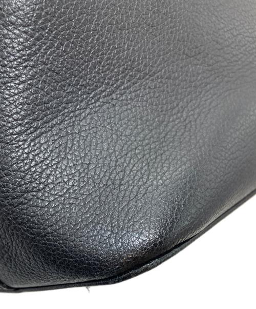 BURBERRY LONDON（バーバリーロンドン）BURBERRY LONDON (バーバリーロンドン) レザーハンドバッグ ゴールド金具ロゴ 内部ノバチェック ブラック×ゴールド サイズ:実寸参照の古着・服飾アイテム