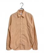 Martin Margiela 10マルタン・マルジェラ 10）の古着「18SS ガーメントダイ コットンポプリン スリムシャツ」｜オレンジ