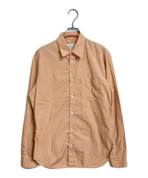 Martin Margiela 10（マルタン・マルジェラ 10）Martin Margiela 10 (マルタン・マルジェラ 10) 18SS ガーメントダイ コットンポプリン スリムシャツ オレンジ サイズ:39の古着・服飾アイテム