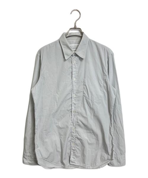 Martin Margiela 10（マルタン・マルジェラ 10）Martin Margiela 10 (マルタン・マルジェラ 10) ガーメントダイ コットンポプリン スリムシャツ グレー サイズ:39の古着・服飾アイテム