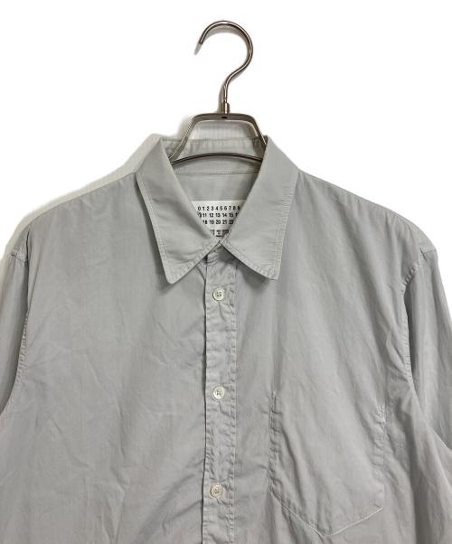Martin Margiela 10（マルタン・マルジェラ 10）Martin Margiela 10 (マルタン・マルジェラ 10) ガーメントダイ コットンポプリン スリムシャツ グレー サイズ:39の古着・服飾アイテム