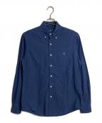 RALPH LAURENラルフローレン）の古着「ボタンダウンシャツ　RALPH LAUREN 国内代理店表記有」｜ネイビー