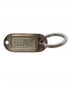 Martin Margiela 6マルタンマルジェラ 6）の古着「ナンバリングロゴ バッグチャーム キーホルダー　イタリア製」｜シルバー