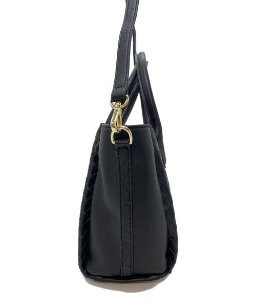 puamoena（ピュアモエナ）puamoena (ピュアモエナ) イタリアンシープスキンメッシュ2WAYバッグ ブラックの古着・服飾アイテム