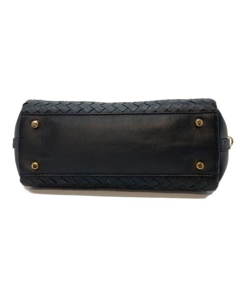 puamoena（ピュアモエナ）puamoena (ピュアモエナ) イタリアンシープスキンメッシュ2WAYバッグ ブラックの古着・服飾アイテム