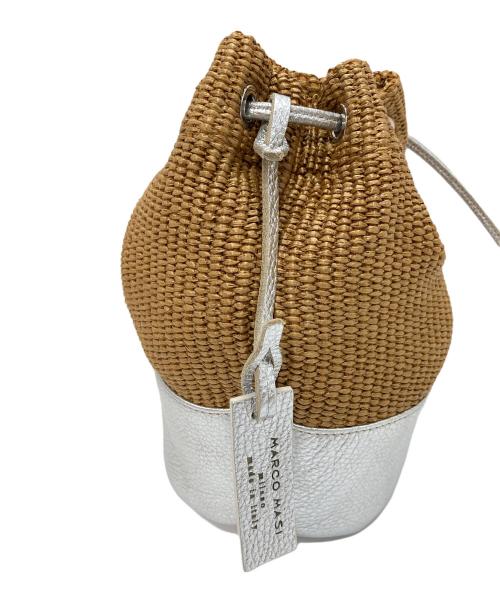 MARCO MASI（マルコマージ）MARCO MASI (マルコマージ) ショルダーカゴバッグ シルバー×ブラウン サイズ:実寸参照の古着・服飾アイテム