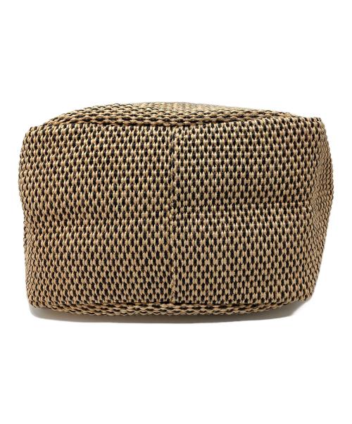 MARCO MASI（マルコマージ）MARCO MASI (マルコマージ) ハンドバッグ　カゴバッグ　トートバッグ　イタリア製 ブラウン×ブラック サイズ:実寸参照の古着・服飾アイテム