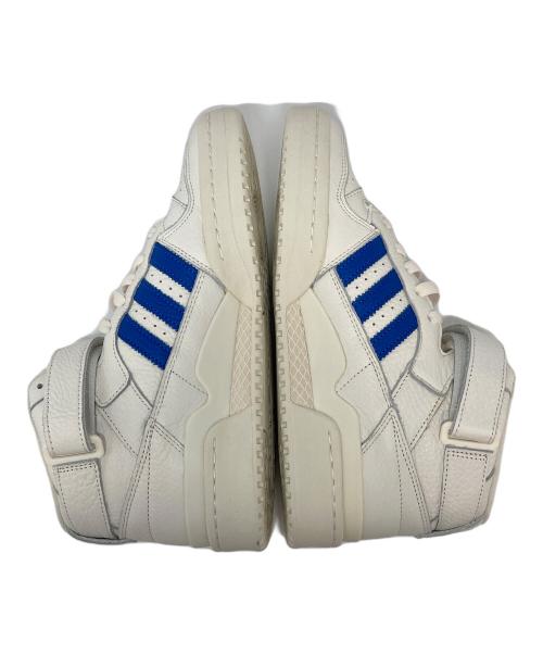 adidas（アディダス）adidas (アディダス) ハイカットスニーカー　FORUM MID フォーラム ホワイト×ブルー サイズ:US8の古着・服飾アイテム