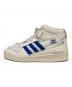 adidas (アディダス) ハイカットスニーカー　FORUM MID フォーラム ホワイト×ブルー サイズ:US8：4500円