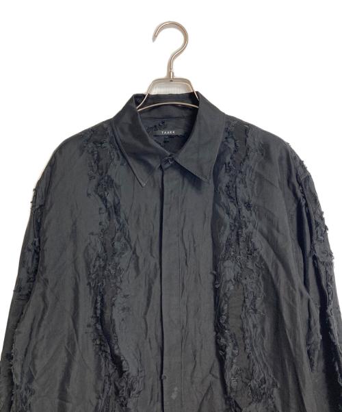 TAAKK（ターク）TAAKK (ターク) CUT JACQUARD LONG SHIRTS カットジャガードロングシャツ ブラック サイズ:2の古着・服飾アイテム