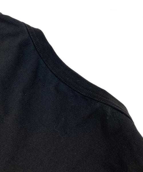 TAAKK（ターク）TAAKK (ターク) RUFFLE PRINT T-SHIRTS ペイント加工フリルＴシャツ　コットンTシャツ ブラック×ホワイト サイズ:3の古着・服飾アイテム