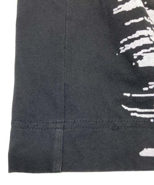 TAAKK（ターク）TAAKK (ターク) RUFFLE PRINT T-SHIRTS ペイント加工フリルＴシャツ　コットンTシャツ ブラック×ホワイト サイズ:3の古着・服飾アイテム