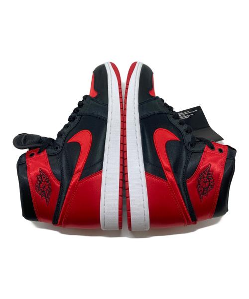 NIKE（ナイキ）NIKE (ナイキ) AIR JORDAN 1 RETRO HI エアジョーダン1 サテンブレッド サテンブレッド レッド×ブラック サイズ:US10.5 未使用品の古着・服飾アイテム