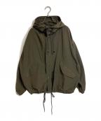 ARGUEアーギュ）の古着「COTTON NYLON BALLOON FOODIE」｜オリーブ
