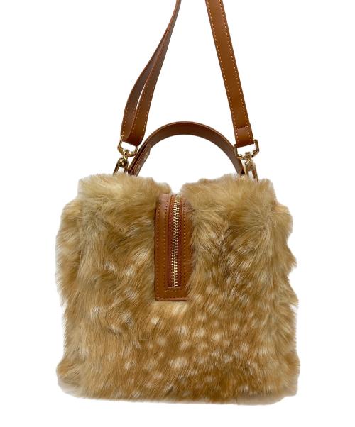 Bibiy.（ビビィ）Bibiy. (ビビィ) B. FUR BOX BAG - F ブラウンの古着・服飾アイテム