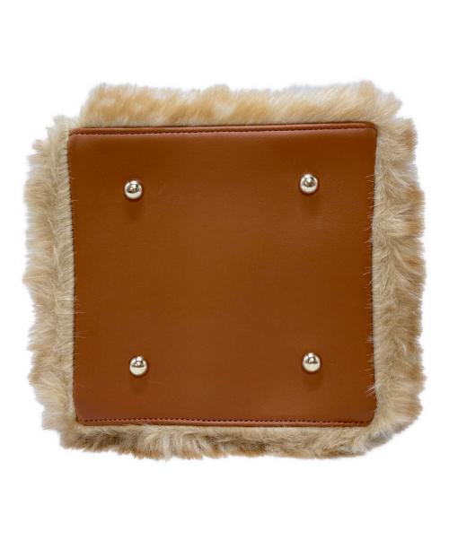 Bibiy.（ビビィ）Bibiy. (ビビィ) B. FUR BOX BAG - F ブラウンの古着・服飾アイテム
