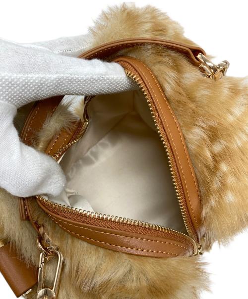 Bibiy.（ビビィ）Bibiy. (ビビィ) B. FUR BOX BAG - F ブラウンの古着・服飾アイテム