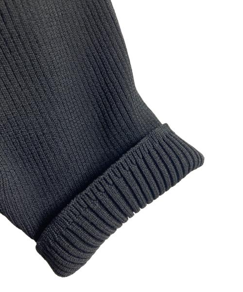 Snidel（スナイデル）Snidel (スナイデル) ペプラムニット　半袖ニット　セレモニー ブラック サイズ:ONE SIZEの古着・服飾アイテム