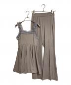 COCODEALココディール）の古着「キャミソールセットアップパンツ　フレアパンツ」｜パープル