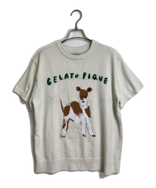 gelato pique（ジェラートピケ）gelato pique (ジェラートピケ) ヒラノトシユキ DOG JQDプルオーバー・ショートパンツ/ジャックラッセルテリア　gelato pique ヒラノトシユキ　セットアップ ホワイト サイズ:ONESIZEの古着・服飾アイテム