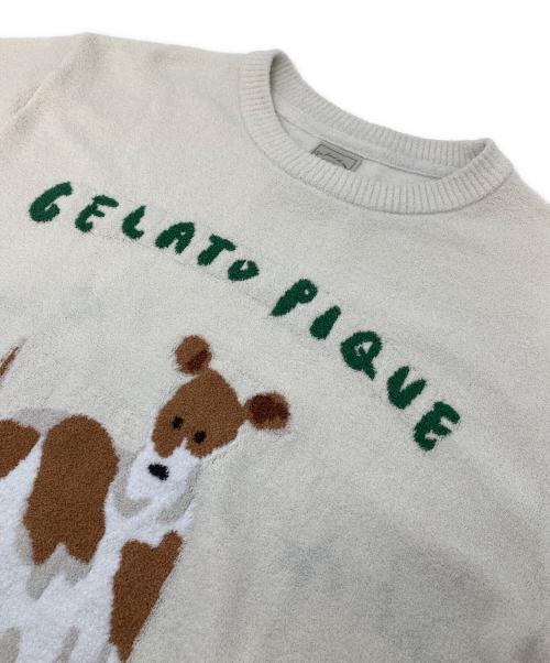 gelato pique（ジェラートピケ）gelato pique (ジェラートピケ) ヒラノトシユキ DOG JQDプルオーバー・ショートパンツ/ジャックラッセルテリア　gelato pique ヒラノトシユキ　セットアップ ホワイト サイズ:ONESIZEの古着・服飾アイテム