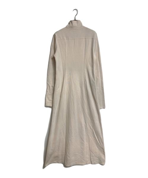 COCODEAL（ココディール）COCODEAL (ココディール) ハーフジップジャージワンピース　ロングワンピース　マキシワンピース ベージュ サイズ:2の古着・服飾アイテム