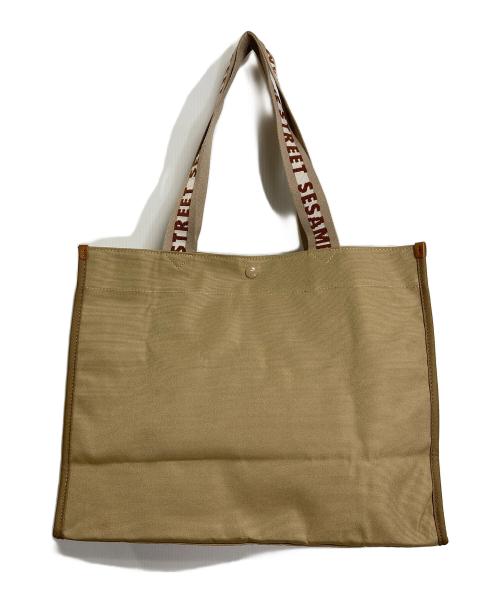 SESAME STREET（セサミストリート）SESAME STREET (セサミストリート) ear PAPILLONNER (イアパピヨネ) トートバッグ　エルモ　セサミストリート ベージュ サイズ:実寸参照 未使用品の古着・服飾アイテム