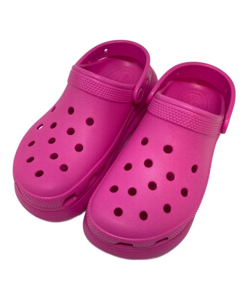 crocs（クロックス）crocs (クロックス) ICONIC COMFORT アイコニックコンフォート　厚底サンダル ピンク サイズ:W7の古着・服飾アイテム