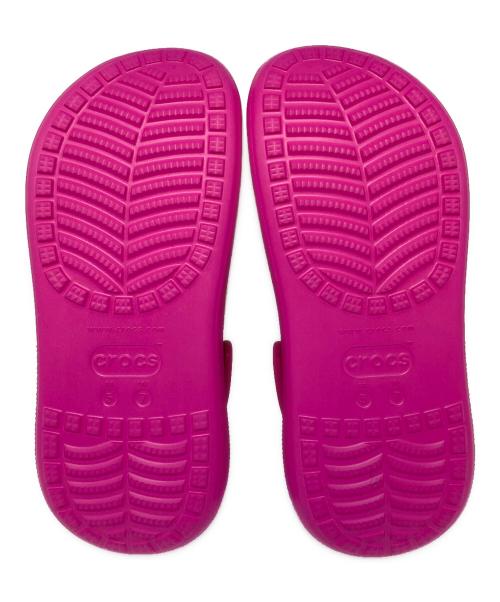 crocs（クロックス）crocs (クロックス) ICONIC COMFORT アイコニックコンフォート　厚底サンダル ピンク サイズ:W7の古着・服飾アイテム