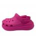 crocs (クロックス) ICONIC COMFORT アイコニックコンフォート　厚底サンダル ピンク サイズ:W7：5000円