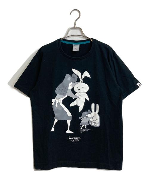 CUNE（キューン）CUNE (キューン) クレヨンしんちゃん (クレヨンシンチャン) 2014 CUNE クレヨンしんちゃん　20周年記念プリント　 ブラック サイズ:Lの古着・服飾アイテム