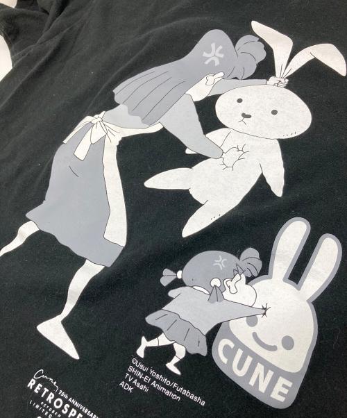 CUNE（キューン）CUNE (キューン) クレヨンしんちゃん (クレヨンシンチャン) 2014 CUNE クレヨンしんちゃん　20周年記念プリント　 ブラック サイズ:Lの古着・服飾アイテム
