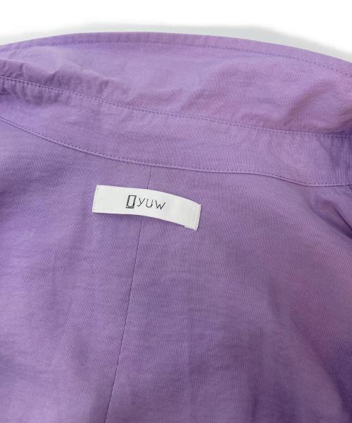 yuw（ユウ）yuw (ユウ) ワッシャーシャツワンピース　ロングワンピース　マキシワンピース　オーバーサイズ パープル サイズ:FREEの古着・服飾アイテム