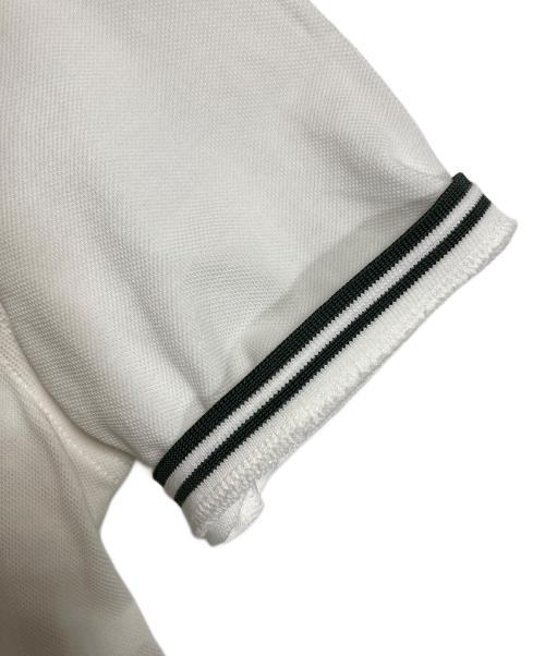 FRED PERRY（フレッドペリー）FRED PERRY (フレッドペリー) TWIN TIPPED FRED PERRY SHIRT ポロシャツ　ツインティップ フレッドペリー シャツ　半袖シャツ ホワイト×グリーン Y73 サイズ:UK10の古着・服飾アイテム
