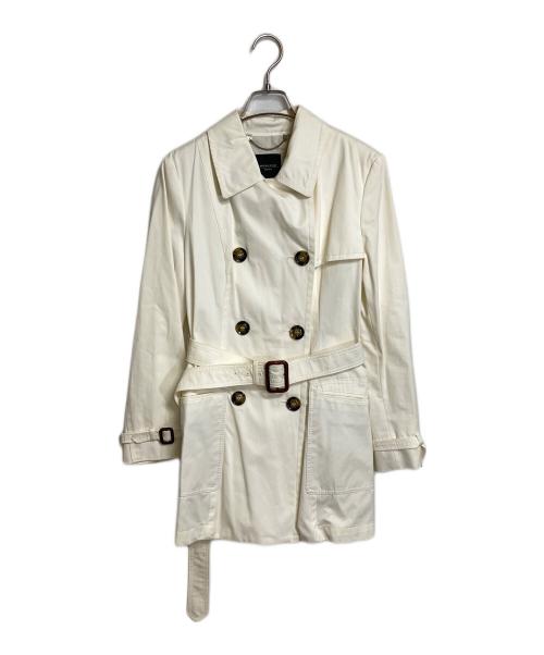 Max Mara WEEK END LINE（マックスマーラ ウイークエンドライン）Max Mara WEEK END LINE (マックスマーラ ウイークエンドライン) ミディ丈トレンチコート ホワイト サイズ:42の古着・服飾アイテム