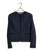 theory luxeセオリーリュクス）の古着「ノーカラージャケット」｜ネイビー