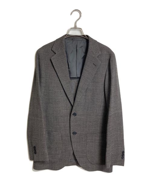 SOVEREIGN UNITED ARROWS（ソブリン ユナイテッドアローズ）SOVEREIGN UNITED ARROWS ストレッチ サマー トロピカル ウール ツイード 2B テーラード ジャケット　アウター　ライトアウター　ビジネスジャケット　カジュアルジャケット グレー サイズ:44の古着・服飾アイテム