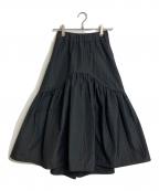 ELLIEエリー）の古着「フレアスカート　ロングスカート　セレモニー」｜ブラック