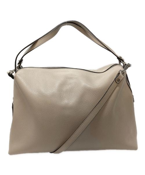 GIANNI CHIARINI（ジャンニ キアリーニ）GIANNI CHIARINI (ジャンニ キアリーニ) 2WAYバッグ　ハンドバッグ　ショルダーバッグ　イタリア製 ベージュ サイズ:実寸参照の古着・服飾アイテム